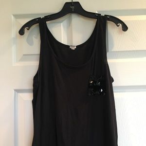 J. Crew Sequin Pocket Tanktop